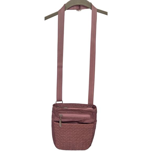 Sherpani Prima LE Nylon Crossbody Quilted Bag Mauve Purple Travel Purse RFID - Picture 1 of 9